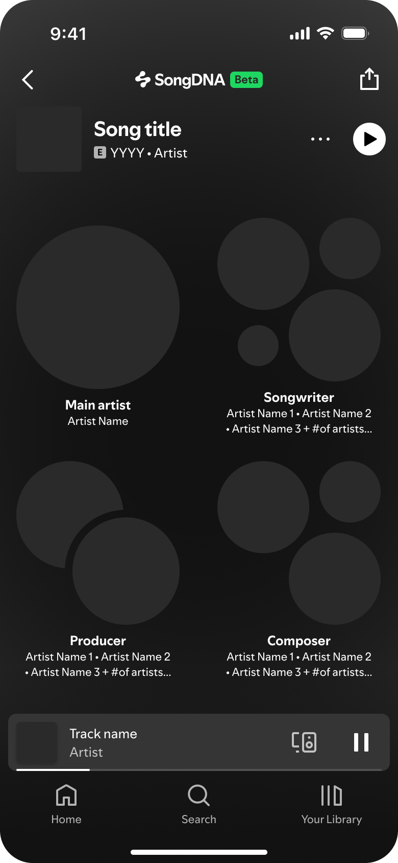 Early Track View exploration